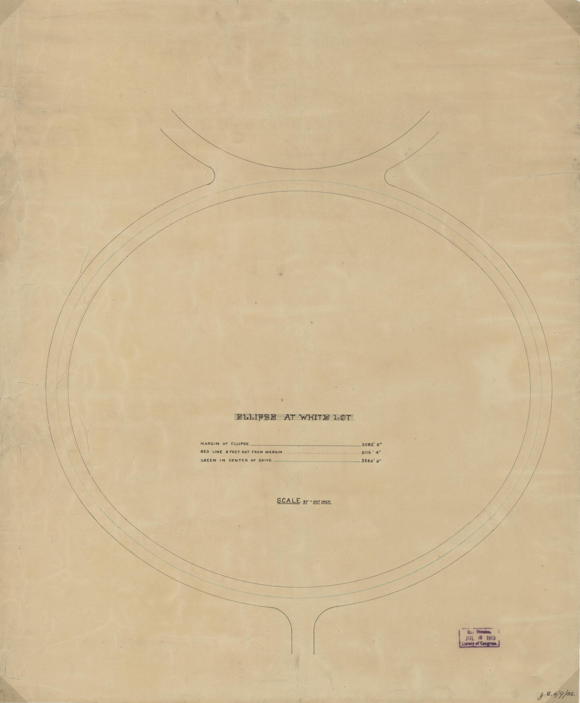 This old map of Ellipse at White Lot : Washington D.C. from 1882 was created by John Stewart in 1882
