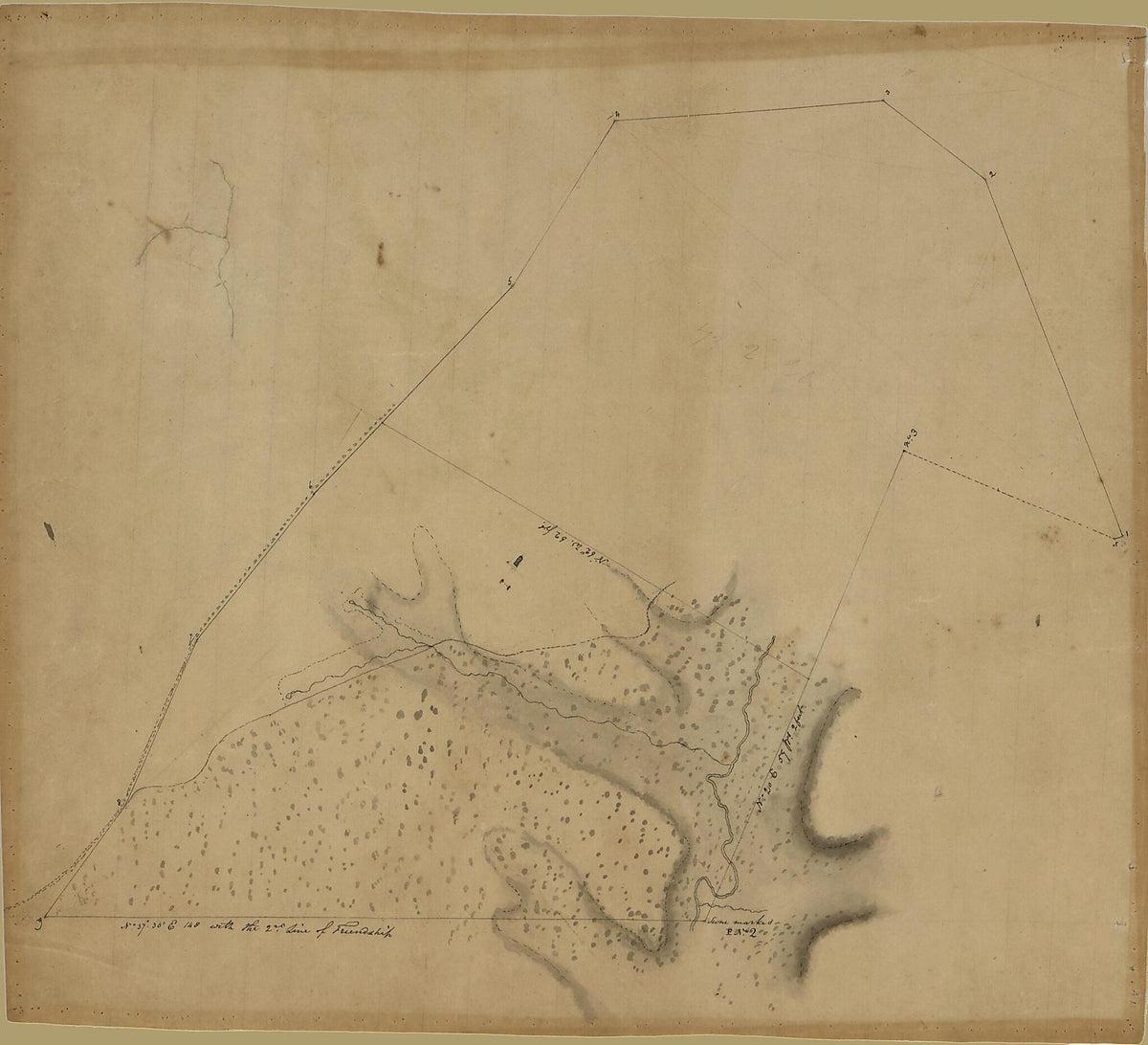 Survey Map of Friendship Tract, Washington D.C. 1800 by Relic Map Company