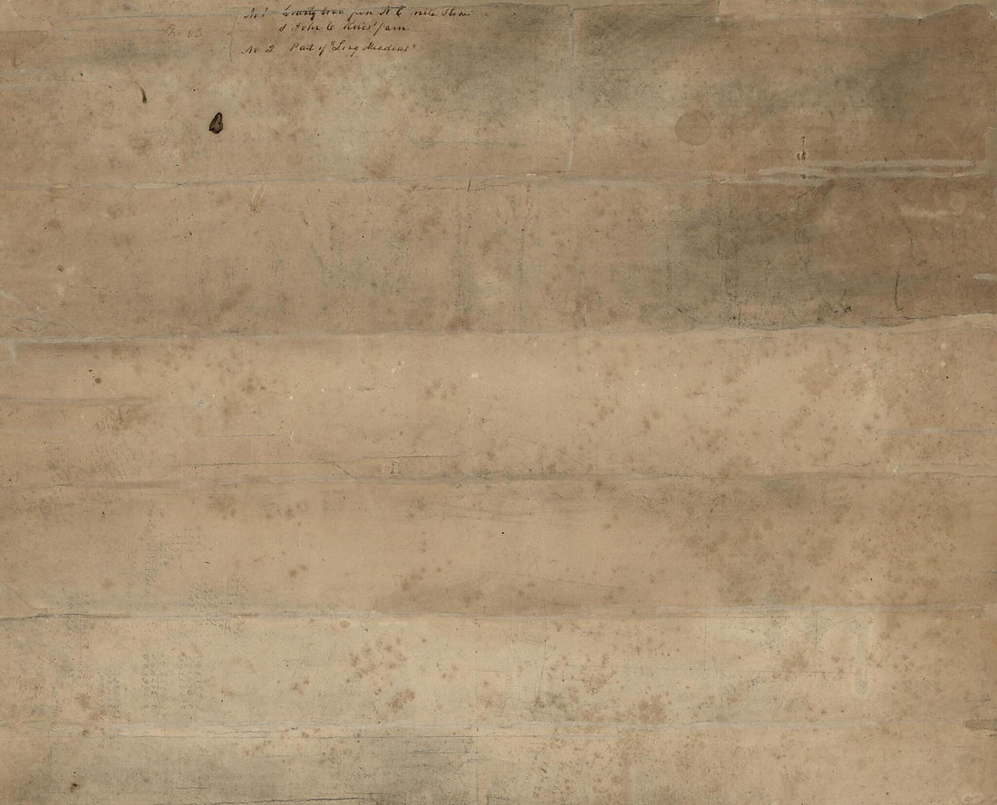 This old map of No. 1. County Land from N.E. Mile Stone & John C. Rives&