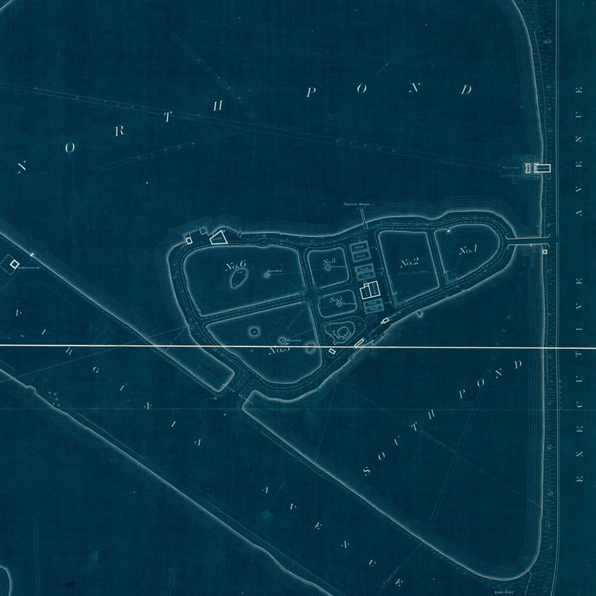 This old map of Topographic Map of Fish Propagating Ponds In the Mall, Washington D.C. from 1880 was created by  in 1880