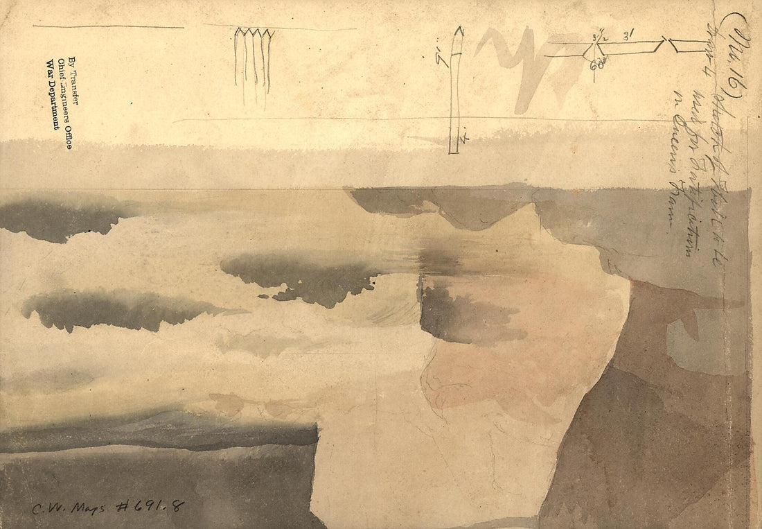 This old map of Sketch of Hill to Be Used for Gov&