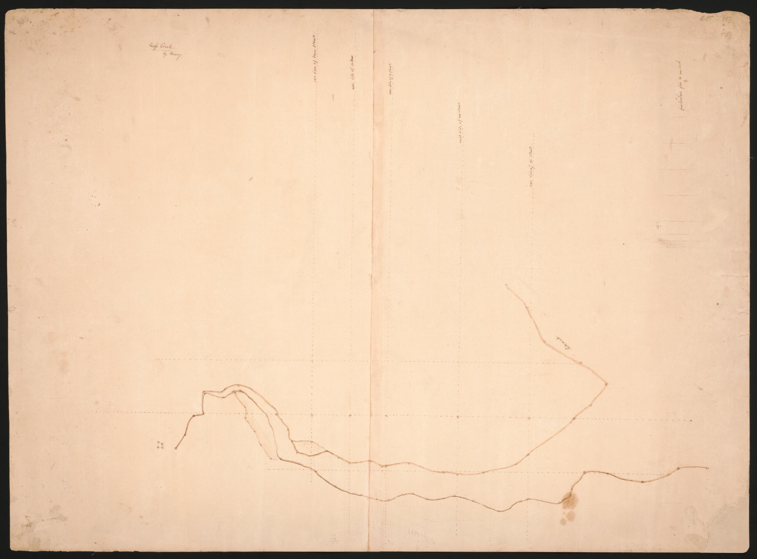 This old map of Goose Creek : Washington D.C. from 1790 was created by  Henry in 1790