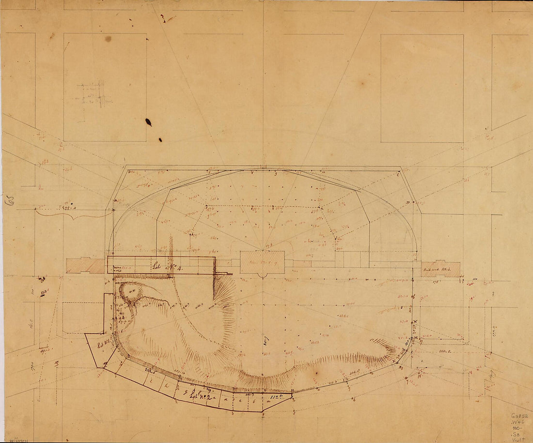 This old map of Survey Map of the White House Grounds, Washington D.C. from 1800 was created by in 1800