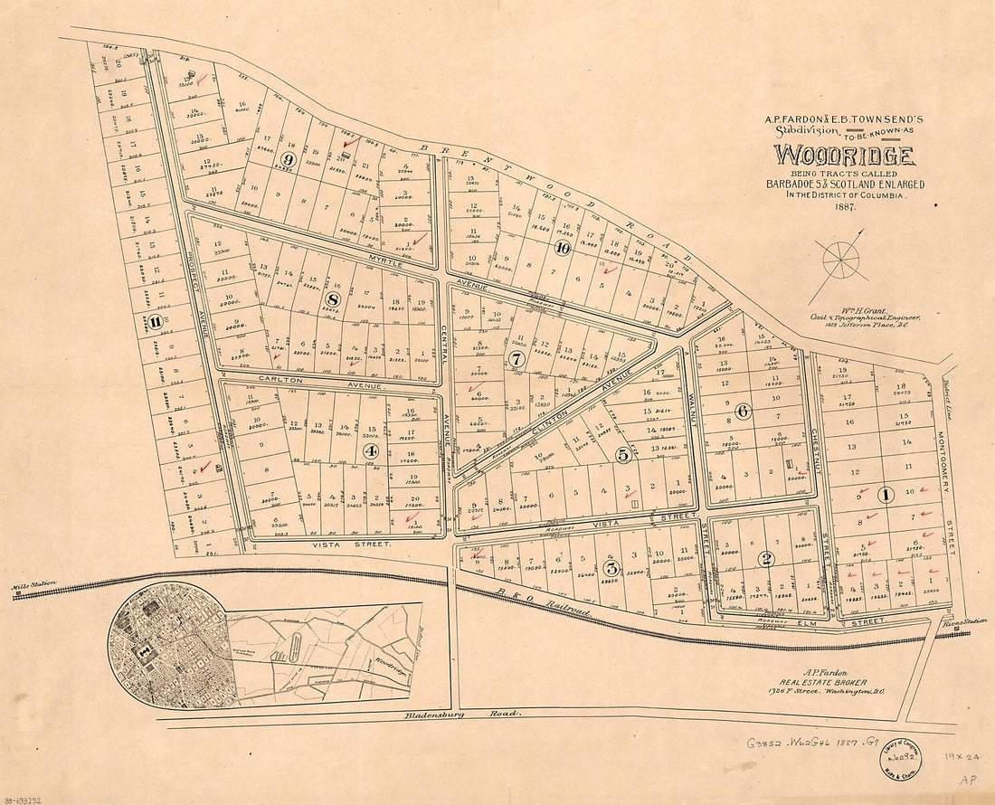 This old map of A.P. Fardon & E.B. Townsend&