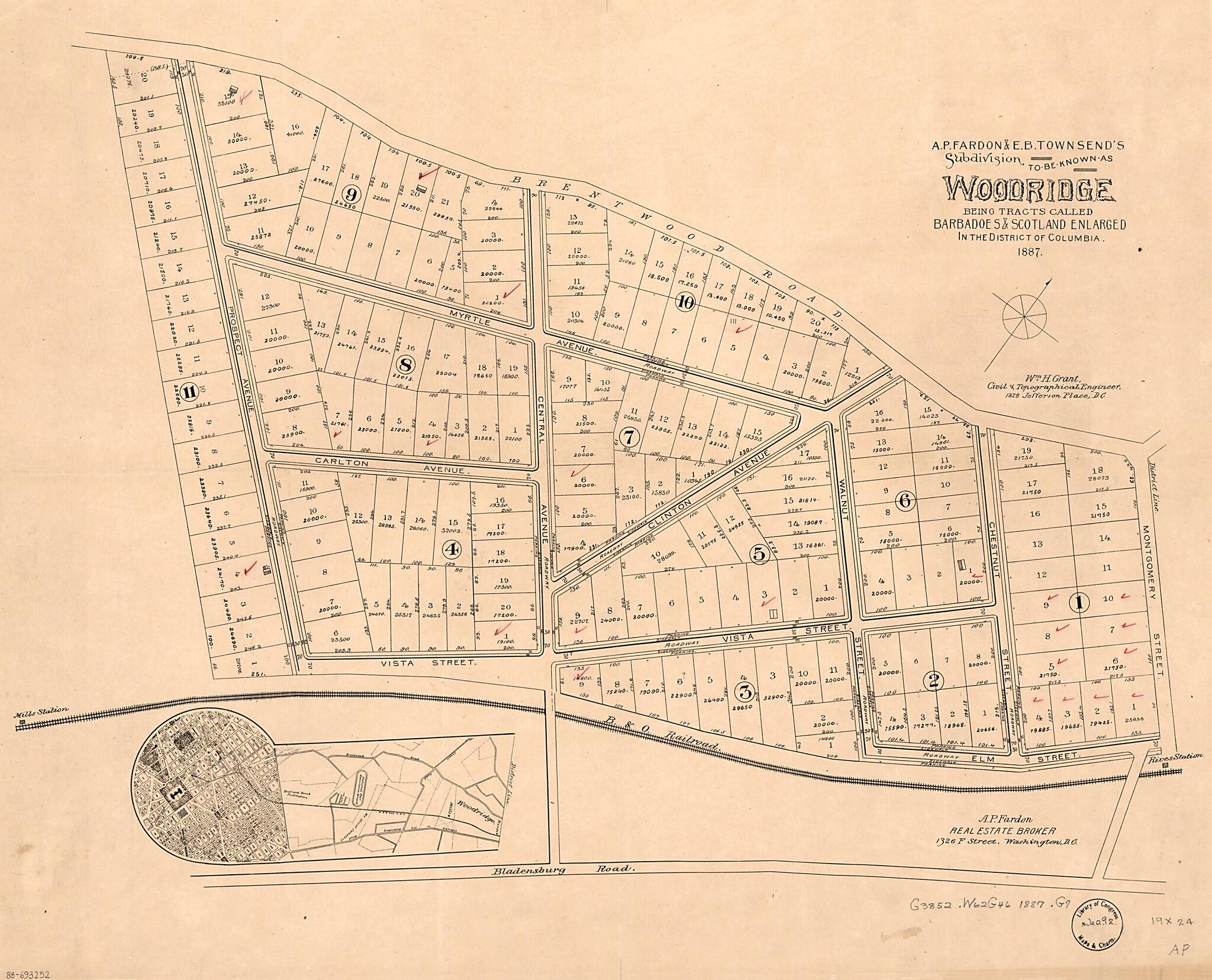 This old map of A.P. Fardon & E.B. Townsend&