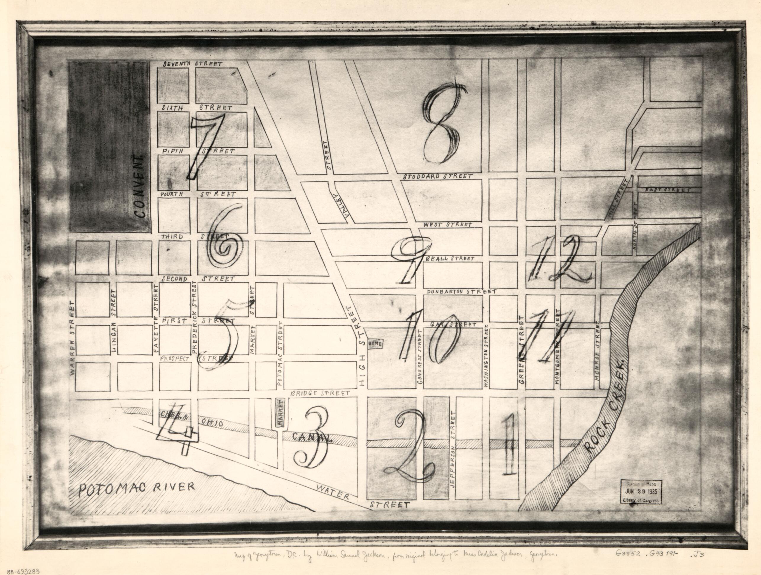 This old map of Map of Georgetown, Washington D.C. from 1910 was created by William Samuel Jackson in 1910