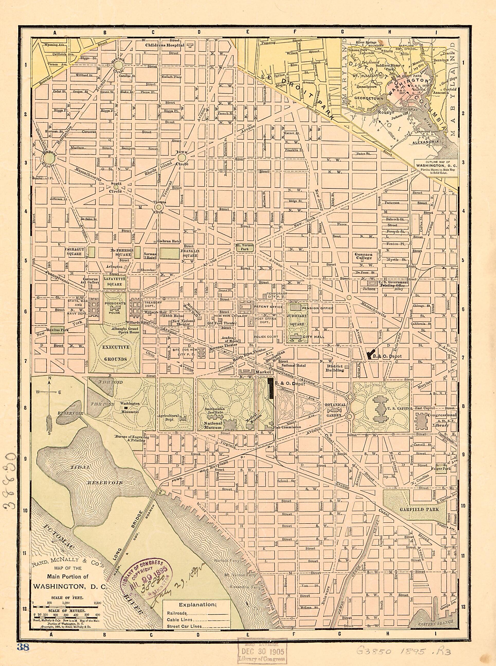 This old map of Rand, McNally & County&