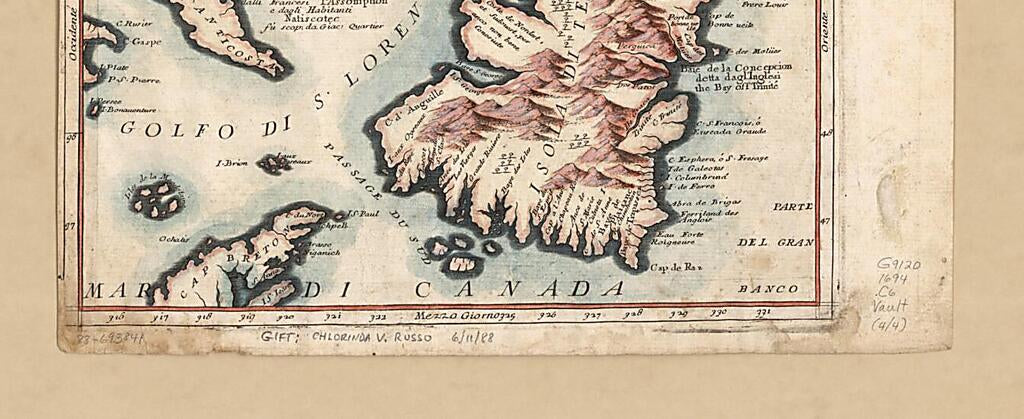 This old map of Maps of Bermuda, Iceland, Jan Mayen Island, and Newfoundland from 1692 was created by Vincenzo Coronelli in 1692
