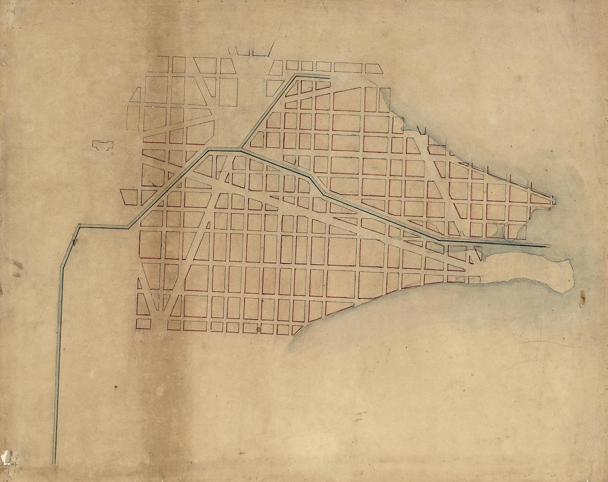 This old map of Map of the Southern Part of the City of Washington D.C. from 1800 was created by Association of the Oldest Inhabitants of the District of Columbia, Henry C. Gauss in 1800