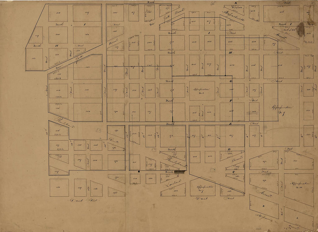 This old map of Map of Part of Central Washington D.C. to the East of the White House from 1800 was created by in 1800