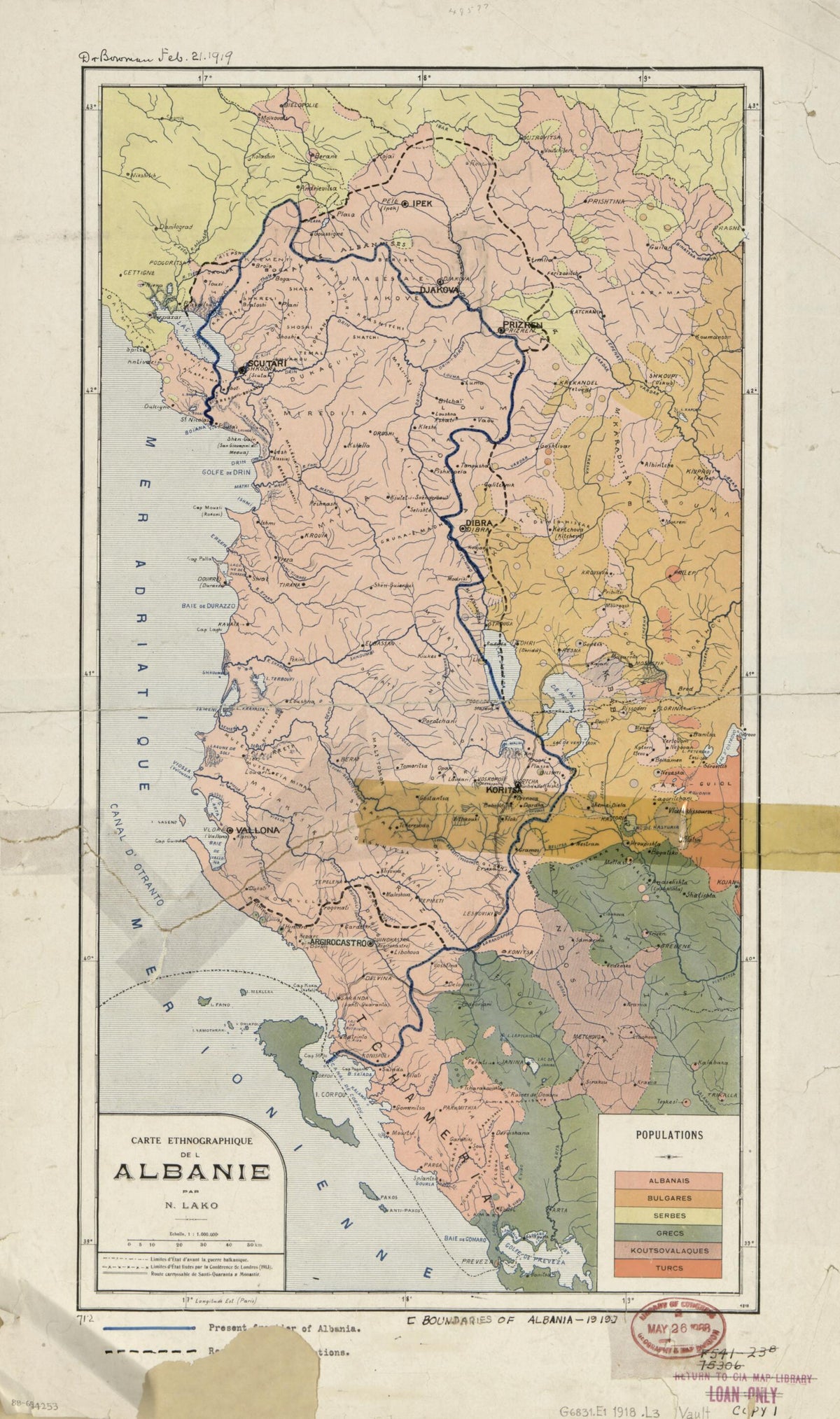Carte Ethnographique De L&