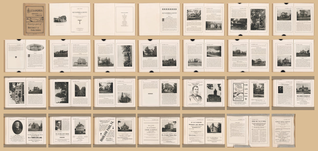 This old map of Map of Alexandria County, Virginia : Formerly Part of the District of Columbia from 1907 was created by G. G. Boteler, Gregor Noetzel in 1907