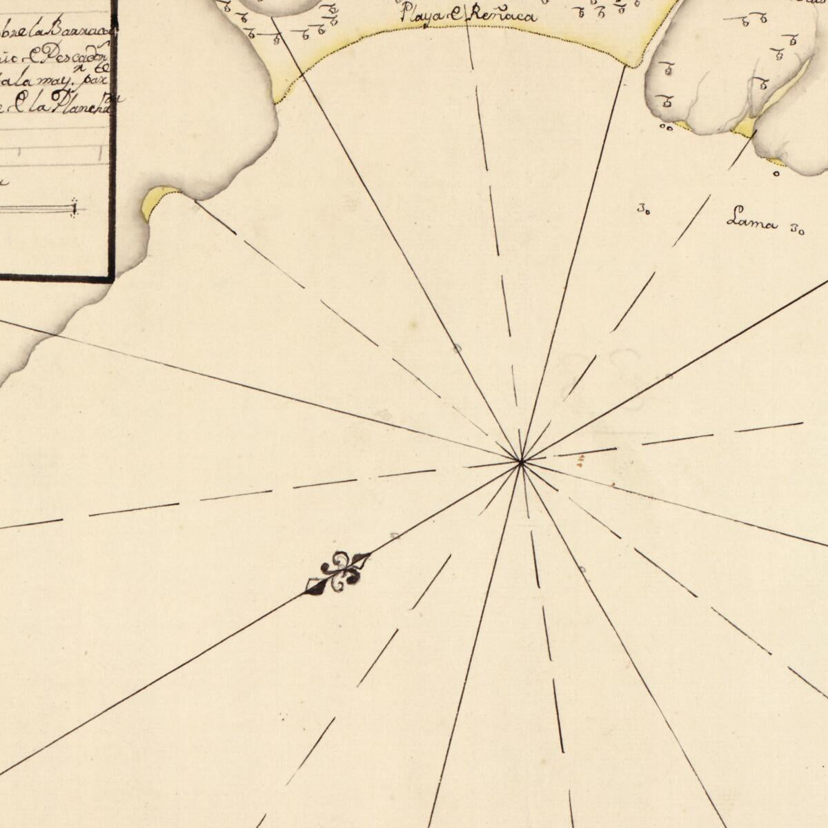 This old map of Plano De La Enzenada Y Pto. De Valparayzo En Las Costas Del Mar Del Sur Situado En La Latd. Austral De 33 Gs. 2 Ms. Y En La Longd. De 304 Gs. 11 Ms. Segun El Meridiano De Tenerife from 1700 was created by  in 1700