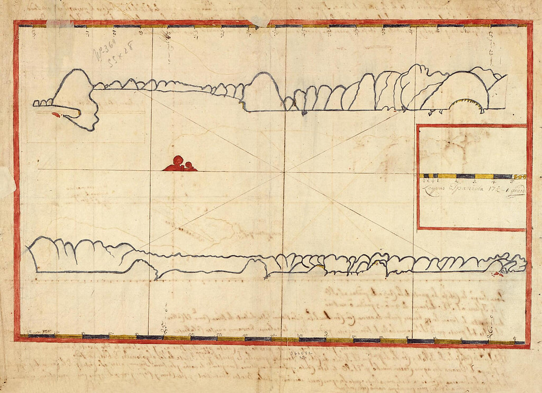 This old map of Plan De La Rade De Cobija Par Les 22 D. 27. M. S. Et De La Baye De Mexillones Qui En Est Au Sud La Variation Du Compas Corrigé from 1700 was created by in 1700