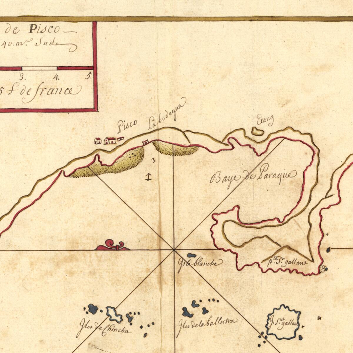 This old map of Plan Du Port De Pisco Par La Latt. De 13 G. 40. M. Sud from 1700 was created by  in 1700