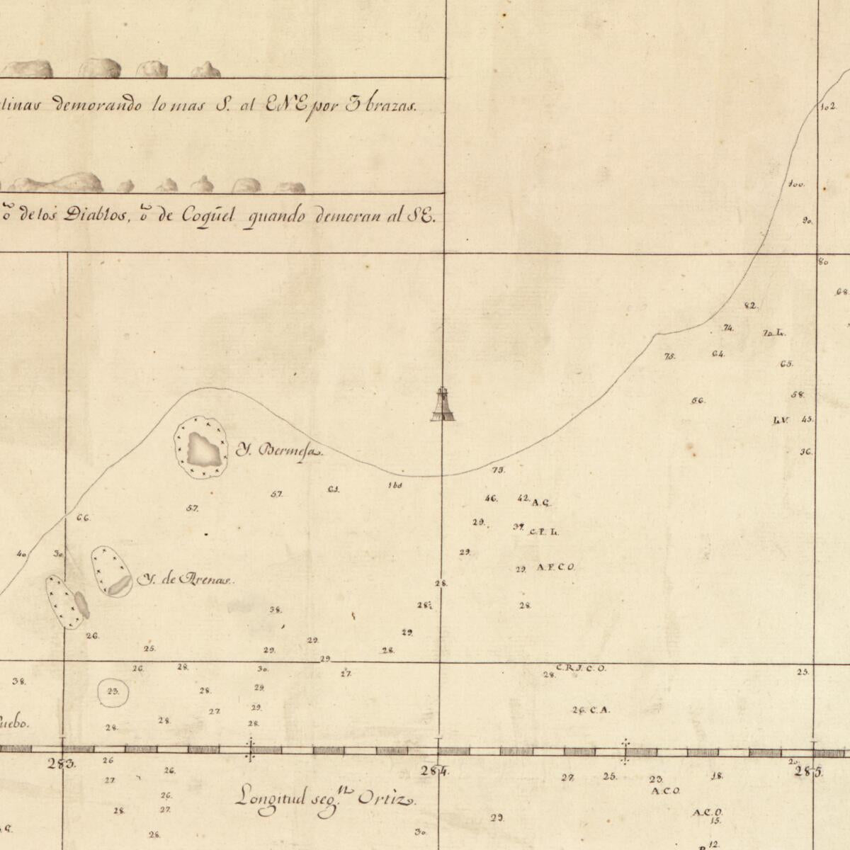 This old map of Plano De La Parte Occidental De La Sonda De Campeche from 1700 was created by  in 1700