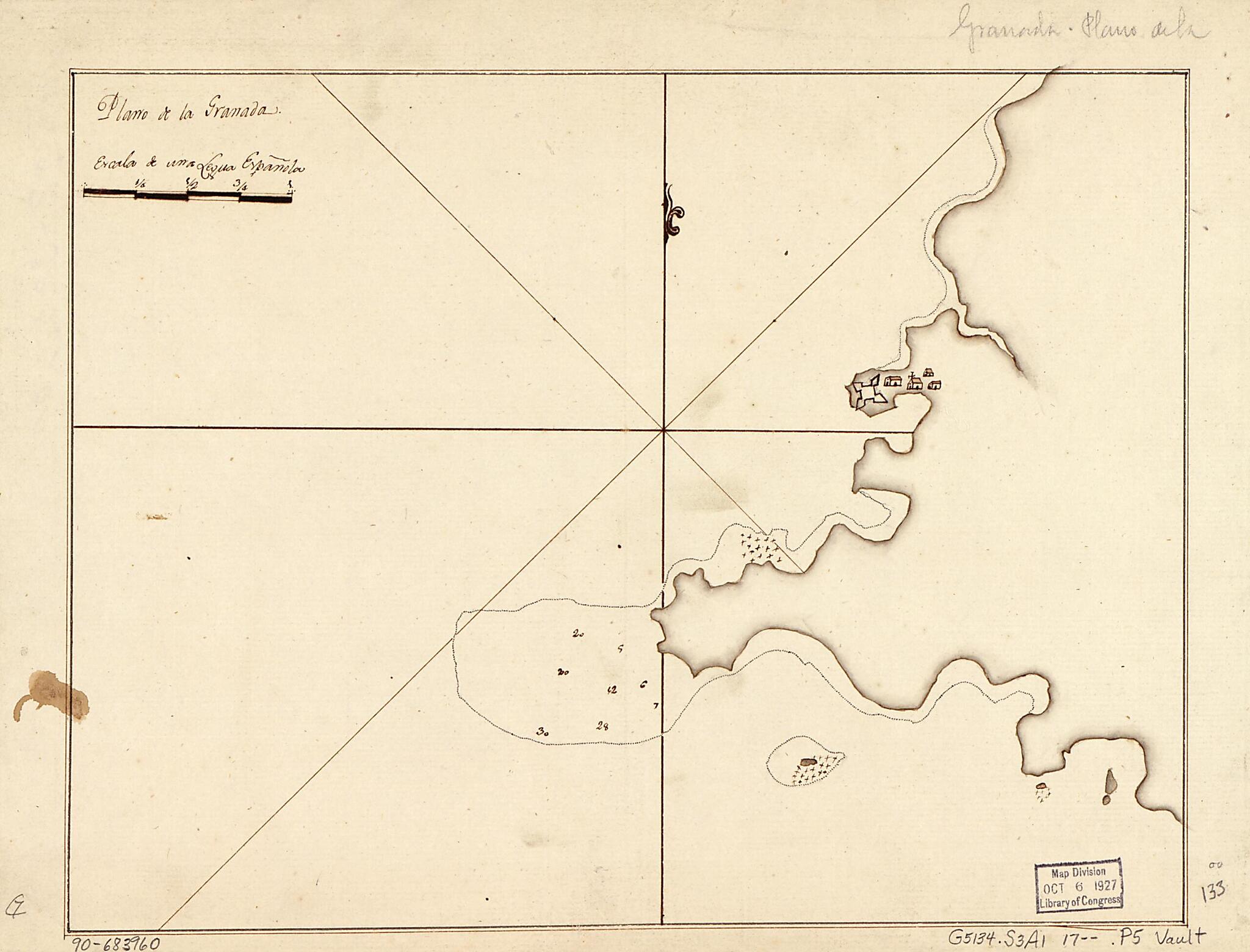 This old map of Plano De La Granada from 1700 was created by in 1700
