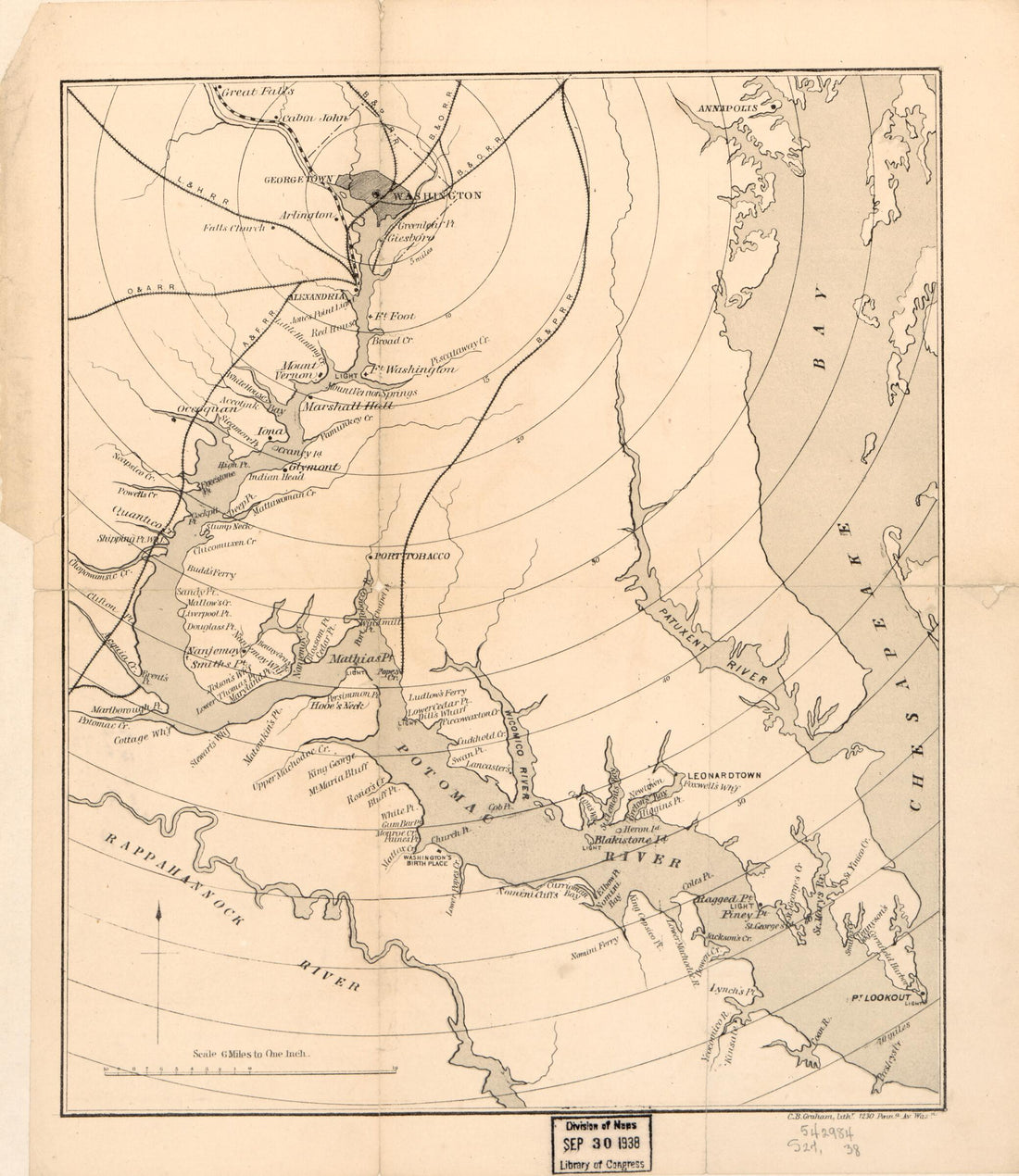 This old map of The Potomac River from Great Falls to Point Lookout from 1878 was created by Jno. P. Anderson, C. B. (Curtis B.) Graham, J. B. (James B.) Philp in 1878