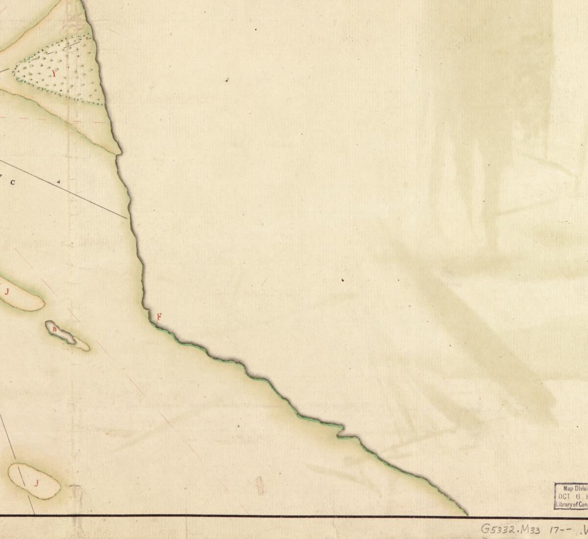 This old map of Plano Del Puerto De Sn. Miguel Y Bahía De Gaston Situada En La Costa Septentrional Del Estrecho De Magallanes En Latitu. S. De 53⁰42ʹ Y Longd. Al O. De Cádiz 65⁰46ʹ50 from 1700 was created by Alexandro Velmonte in 1700