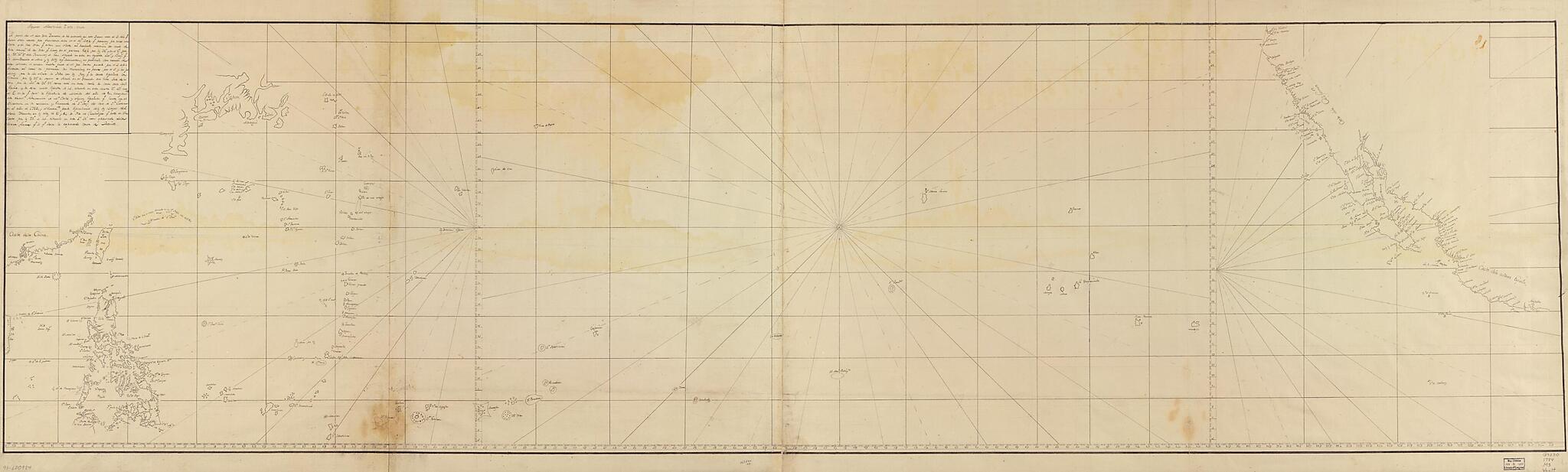 This old map of Map of Pacific Ocean Between the Coast of California and Mexico and Japan, Philippines, and the Coast of China from 1784 was created by in 1784