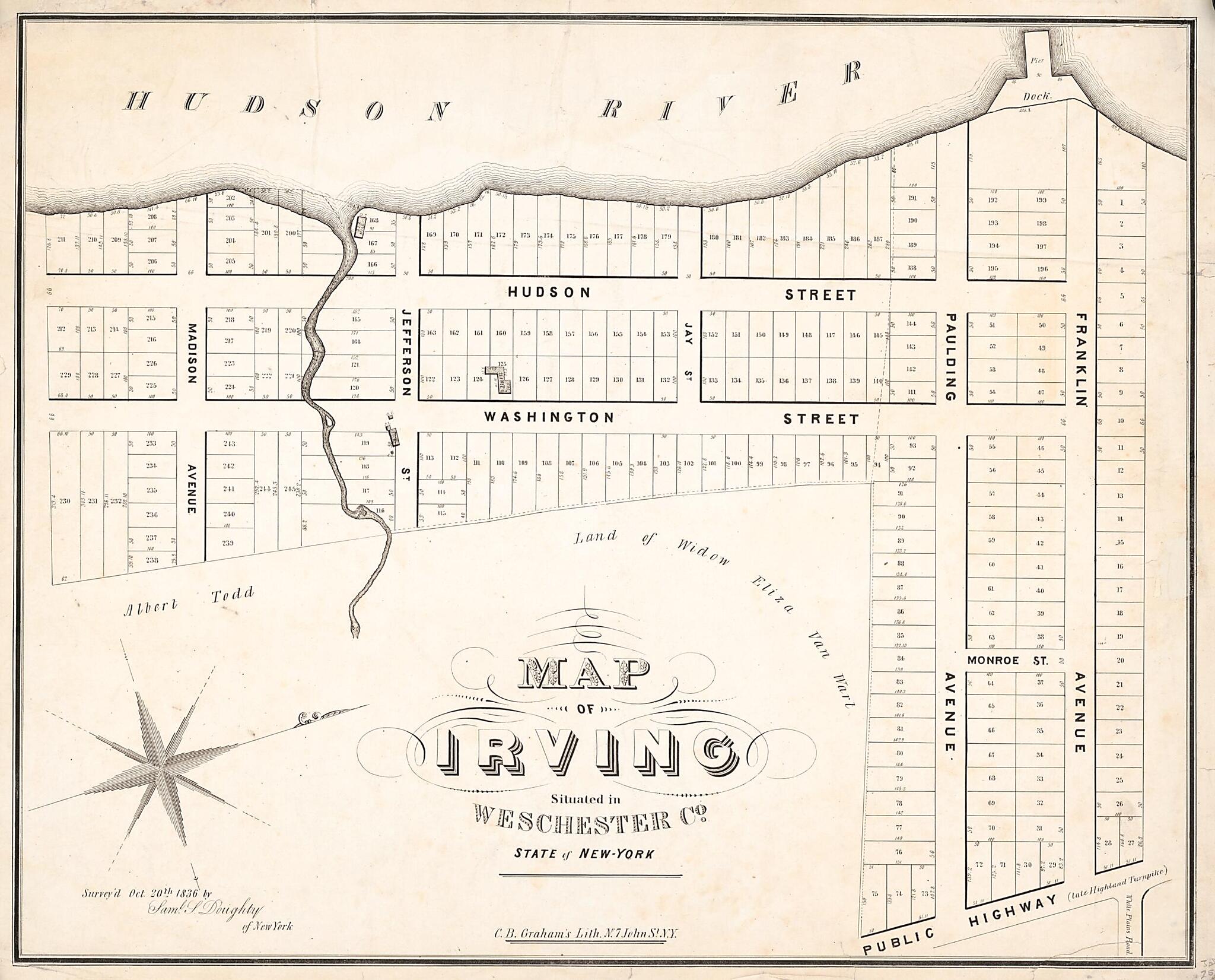 This old map of York from 1836 was created by C.B. Graham&