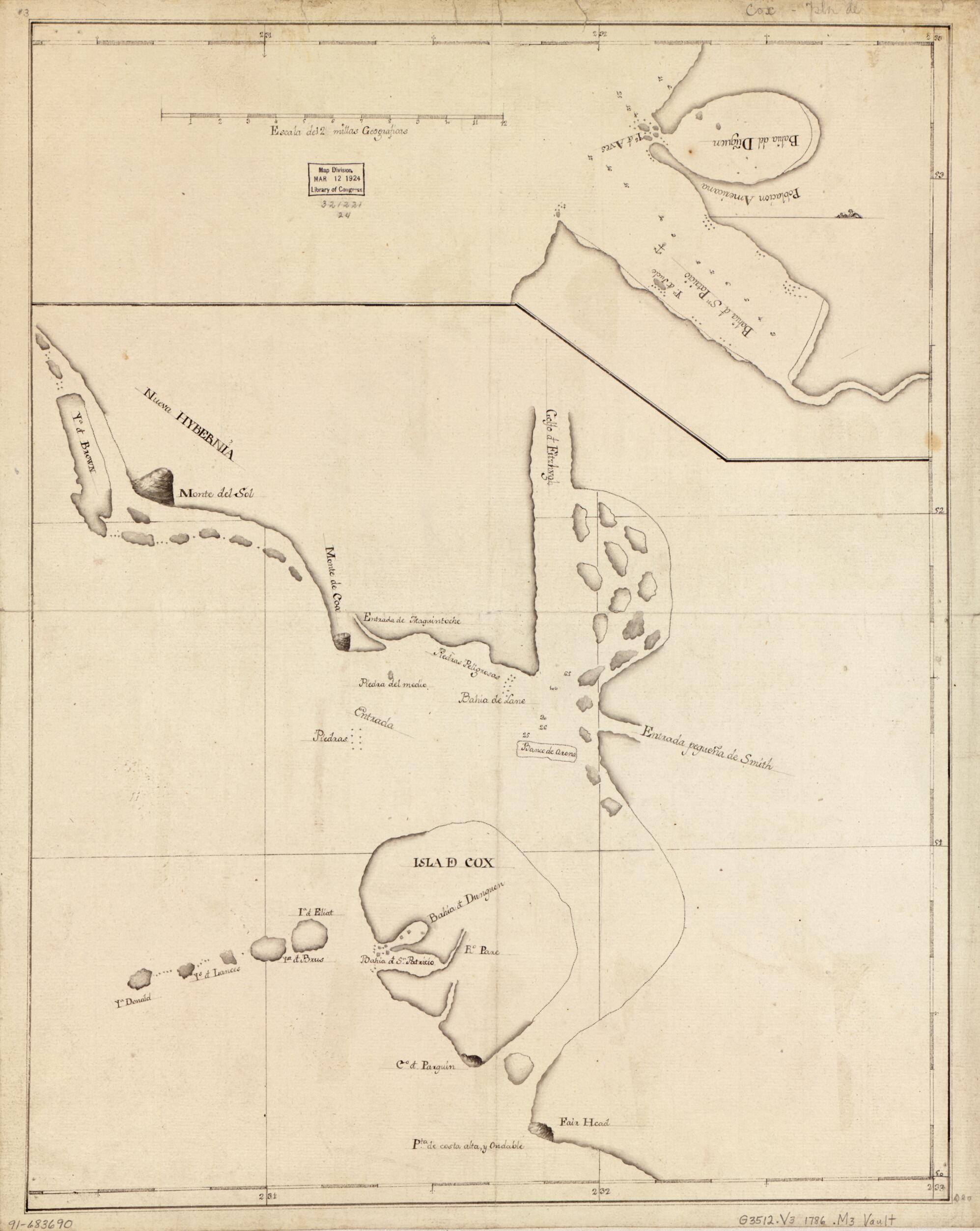 This old map of Map Showing Coast of Northwestern Portion of Vancouver Island from 1786 was created by in 1786