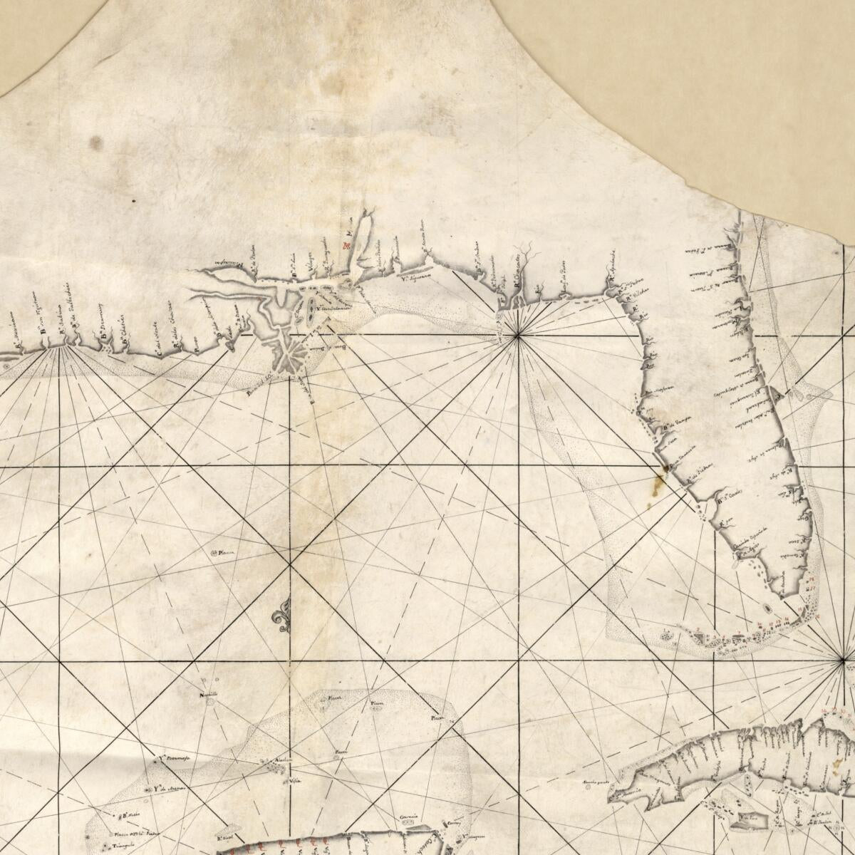This old map of Map Showing Caribbean Area Including West Indies and Gulf of Mexico from 1730 was created by  in 1730