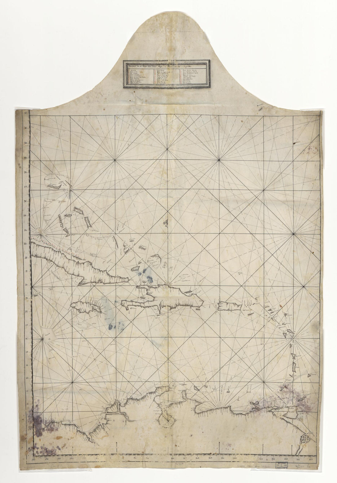 This old map of Map Showing Caribbean Area Including West Indies and Gulf of Mexico from 1730 was created by in 1730
