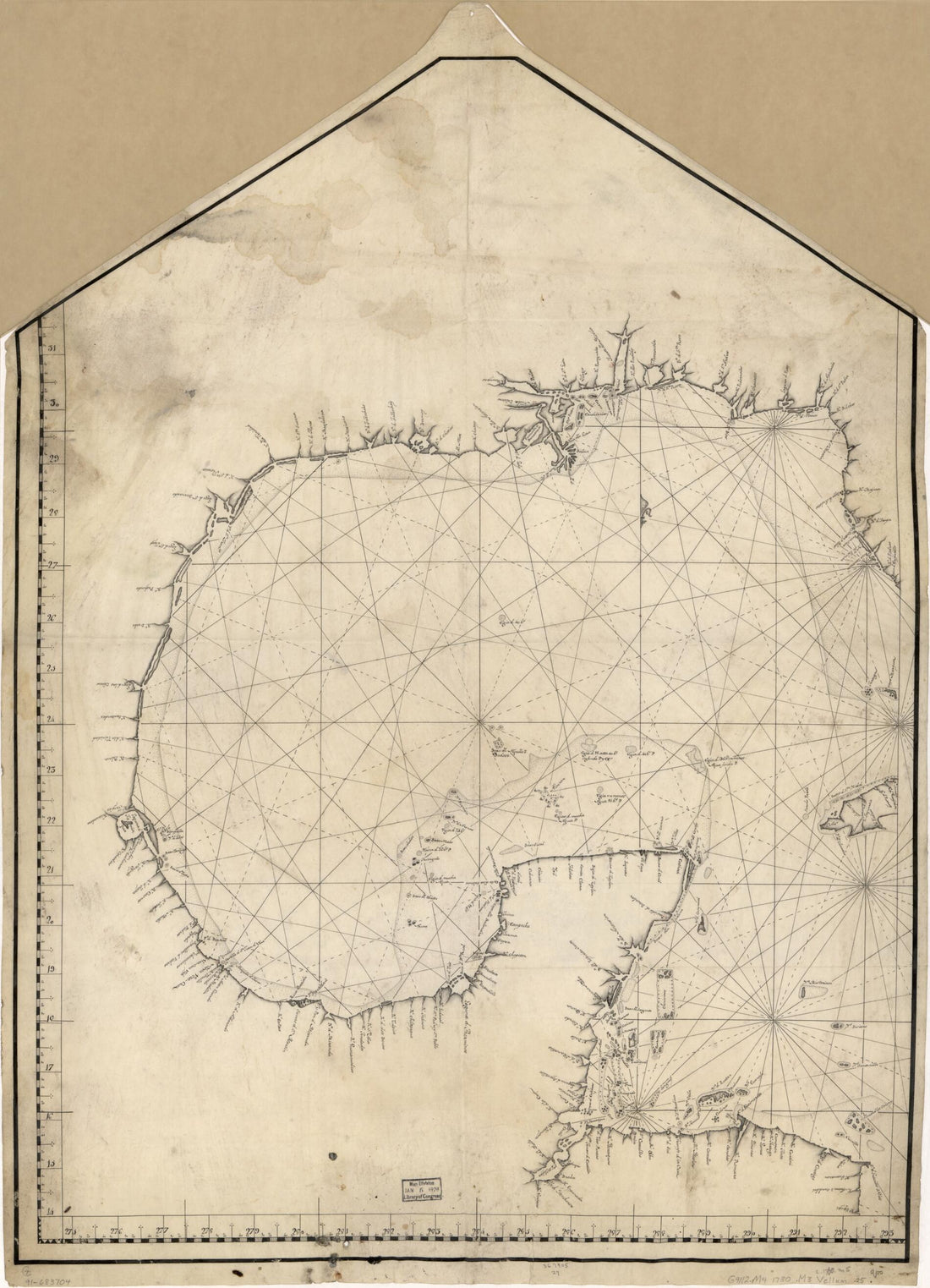 This old map of Map Showing Gulf of Mexico Including Western Portion of Caribbean Area from 1730 was created by in 1730