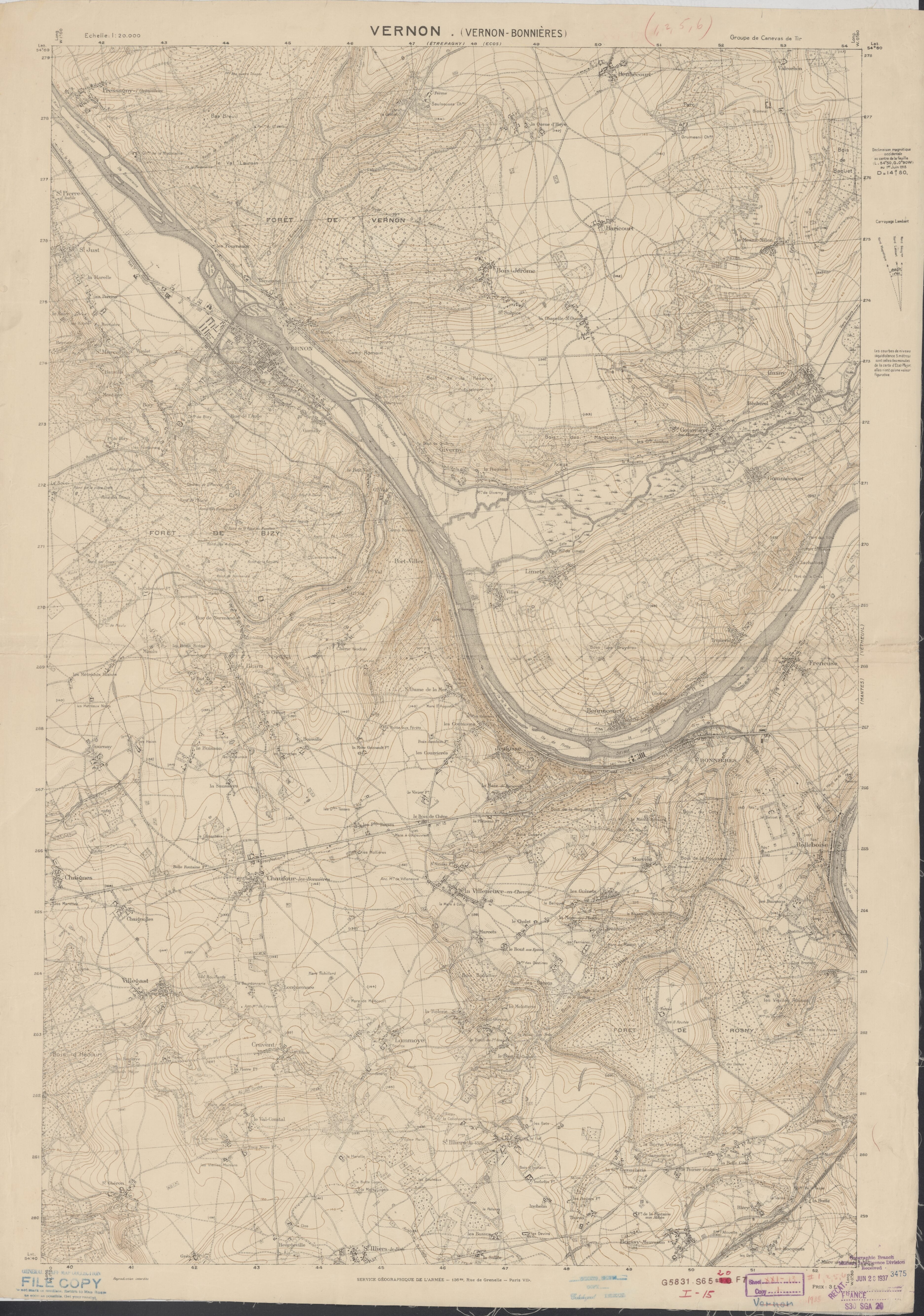 This old map of Maps Showing Entrenchments In France During World War I at a Scale of 1:20,000 from 1915 was created by France. Armée. Service Géographique, Charles Pelot Summerall, United States. Army in 1915
