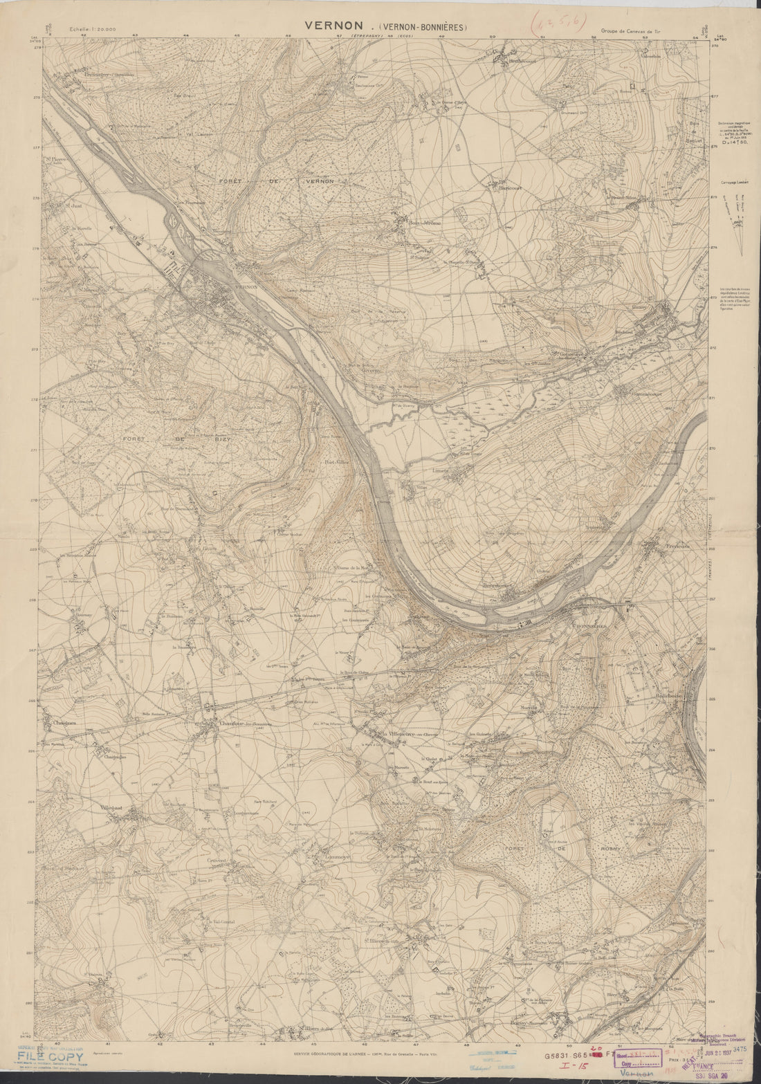 This old map of Maps Showing Entrenchments In France During World War I at a Scale of 1:20,000 from 1915 was created by France. Armée. Service Géographique, Charles Pelot Summerall, United States. Army in 1915