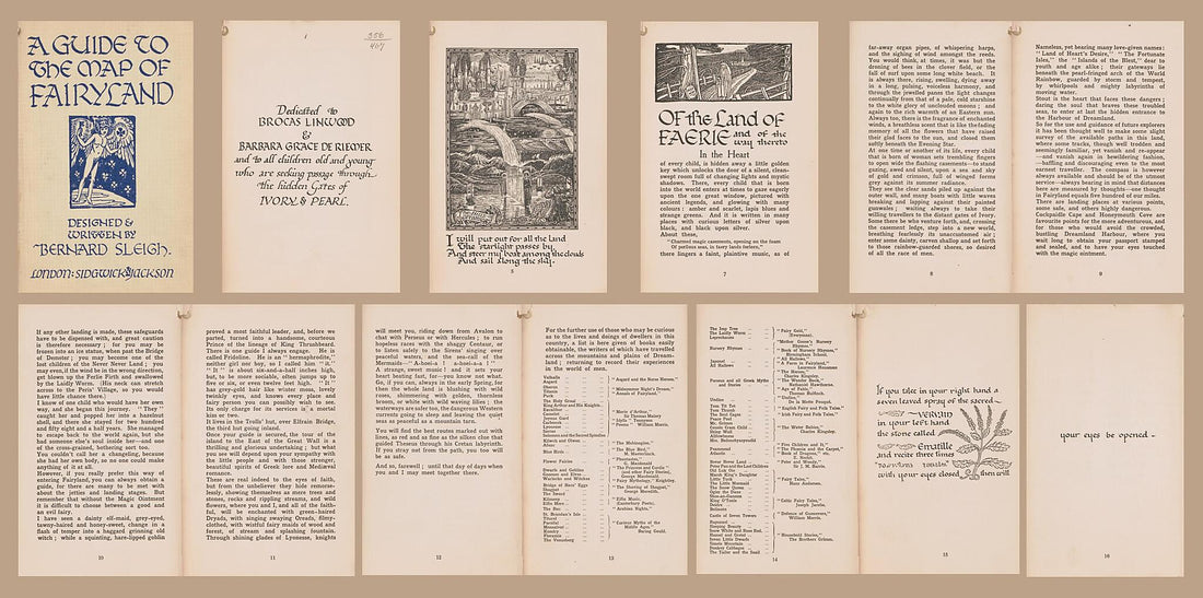 This old map of An Anciente Mappe of Fairyland : Newly Discovered and Set Forth : imaginary Locality from 1920 was created by Sidgwick & Jackson, Bernard Sleigh in 1920