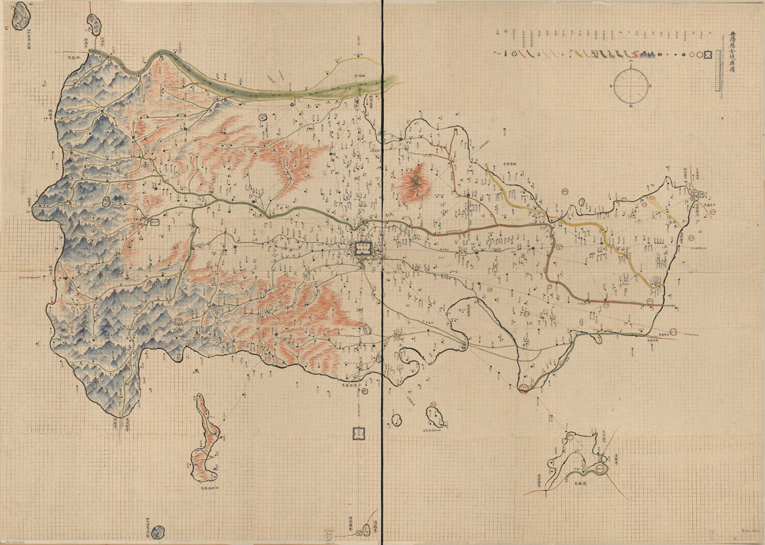This old map of Anyang Xian Quan Jing Yu Tu. (安陽縣全境與圖, Map of Anyang County) from 1902 was created by in 1902