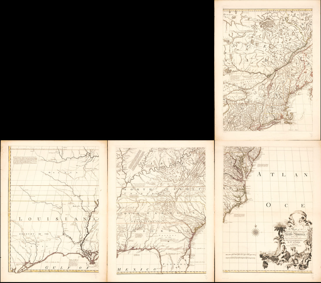 This old map of A Map of the British and French Dominions In North America : With the Roads, Distances, Limits, and Extent of the Settlements from 1755 was created by Jean Cóvens, John Mitchell, Corneille Mortier in 1755