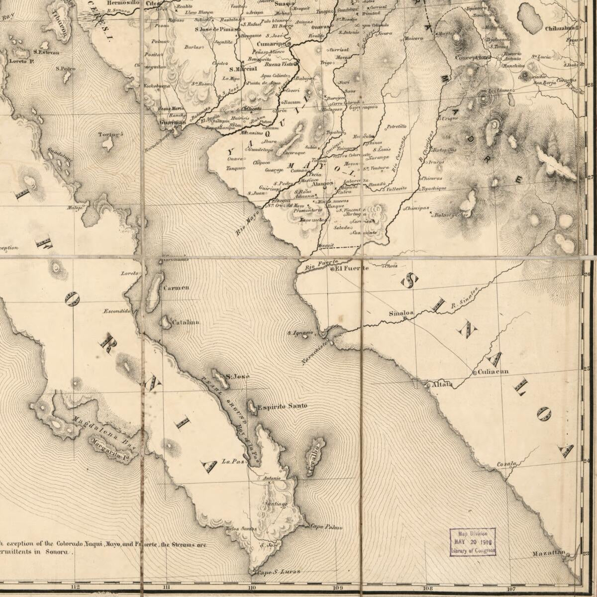This old map of Map of the Gadsden Purchase : Sonora and Portions of New Mexico, Chihuaua & California from 1858 was created by Herman Ehrenberg, Millard Fillmore, Strobridge & Co Middleton in 1858