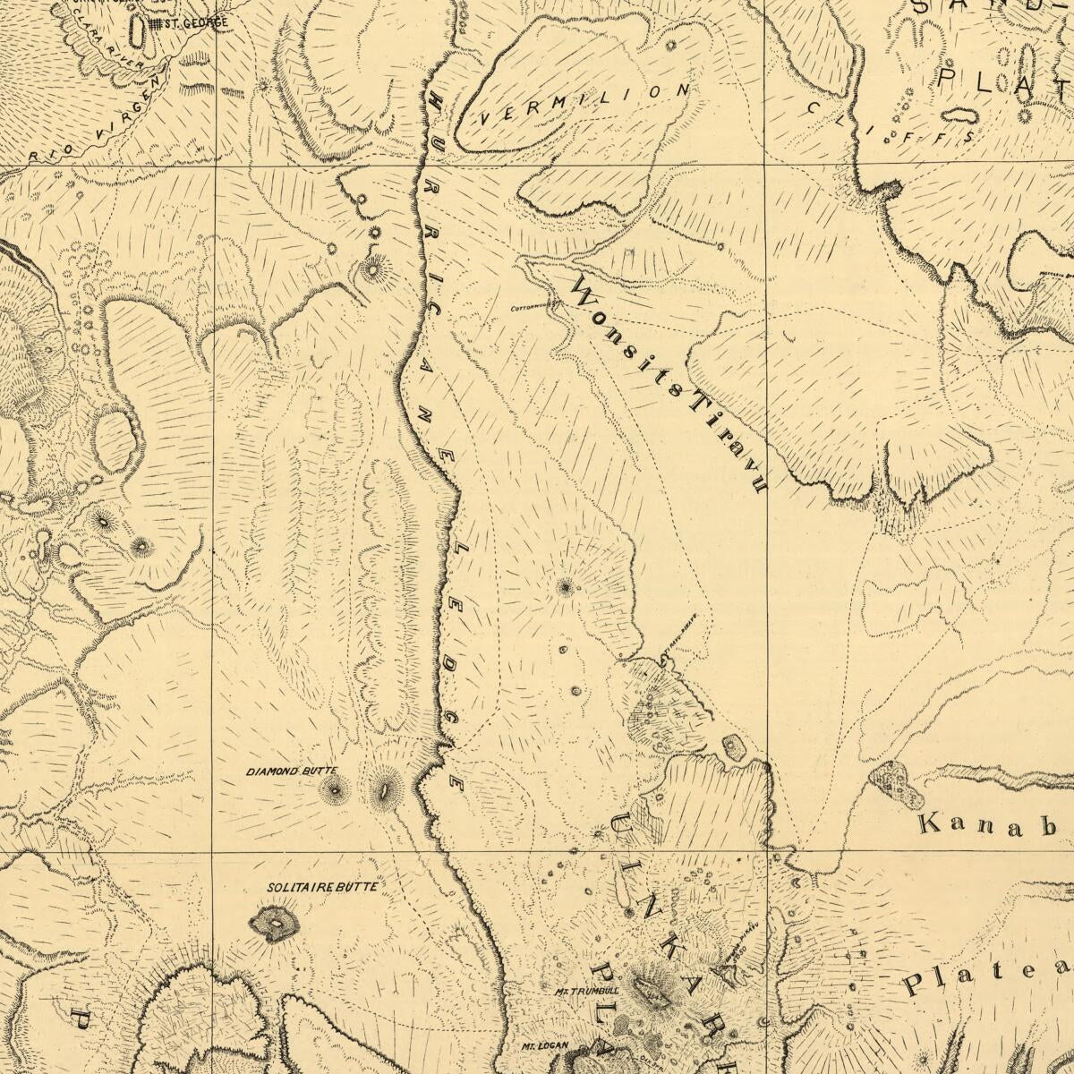 This old map of Preliminary Map No.2 of the Country Surveyed In from 1872 and 1873 was created by Francis Marion Bishop, Frederick Samuel Dellenbaugh,  Geological and Geographical Survey of the Territories (U.S.), S. V. Jones, John Wesley Powell, A. H. (