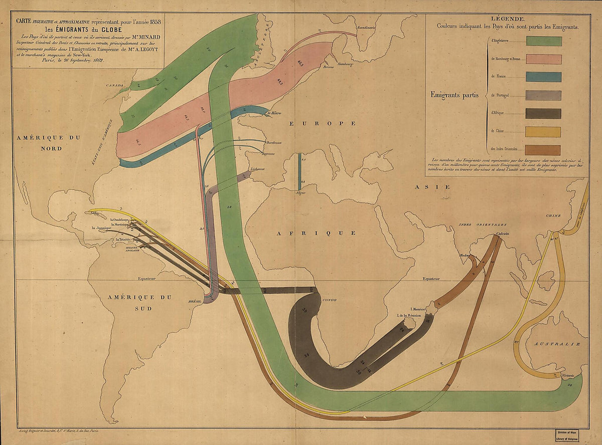 Carte Figurative Et Approximative Représentant Pour L&