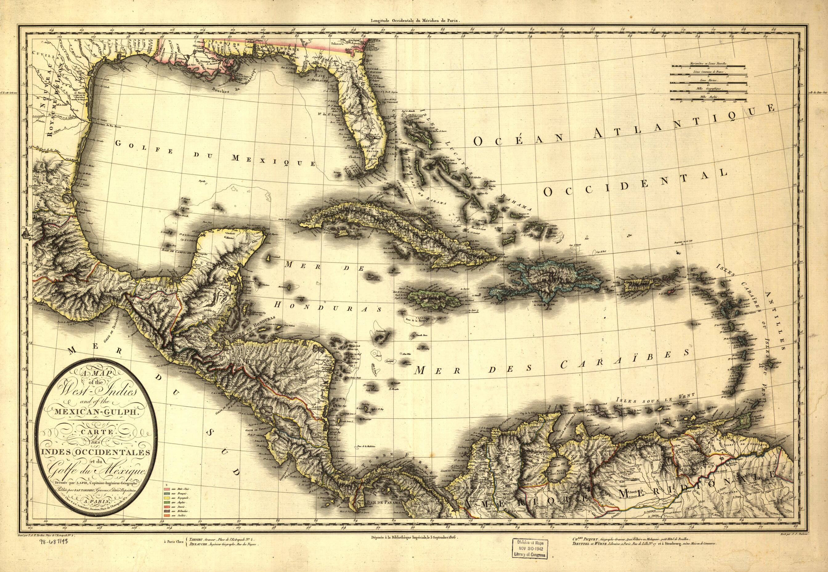 This old map of Gulph sic from 1806 was created by (Pierre) Lapie, P. F. (Pierre François) Tardieu in 1806