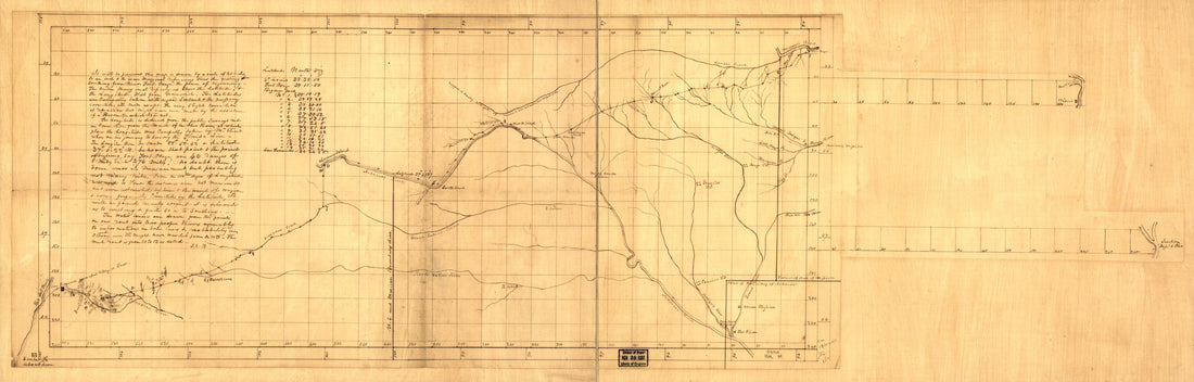 This old map of Santa Fe Route from 1825 was created by J. C. (Joseph C.) Brown, George Champlin Sibley in 1825
