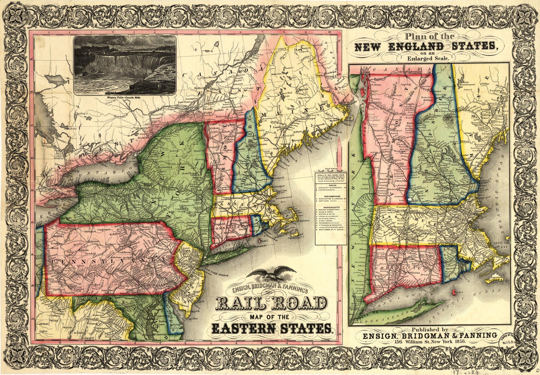 This old map of Ensign, Bridgman & Fanning&