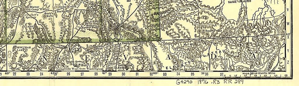 This old map of Indexed Map of Oregon Showing the Railroads In the State and the Express Company Doing Business Over Each, Also, Counties, Lakes & Rivers from 1876 was created by  Rand McNally and Company in 1876
