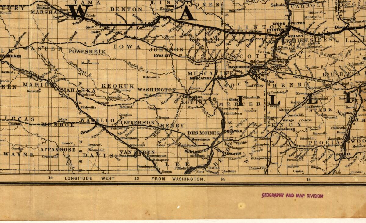 This old map of Map Showing the Location of the Galena & Chicago Union Railroad With Its Branches & Connections In Illinois, Wisconsin, Iowa and Minnesota from 1862 was created by  G.W. & C.B. Colton & Co,  Galena and Chicago Union Railroad Company in 18