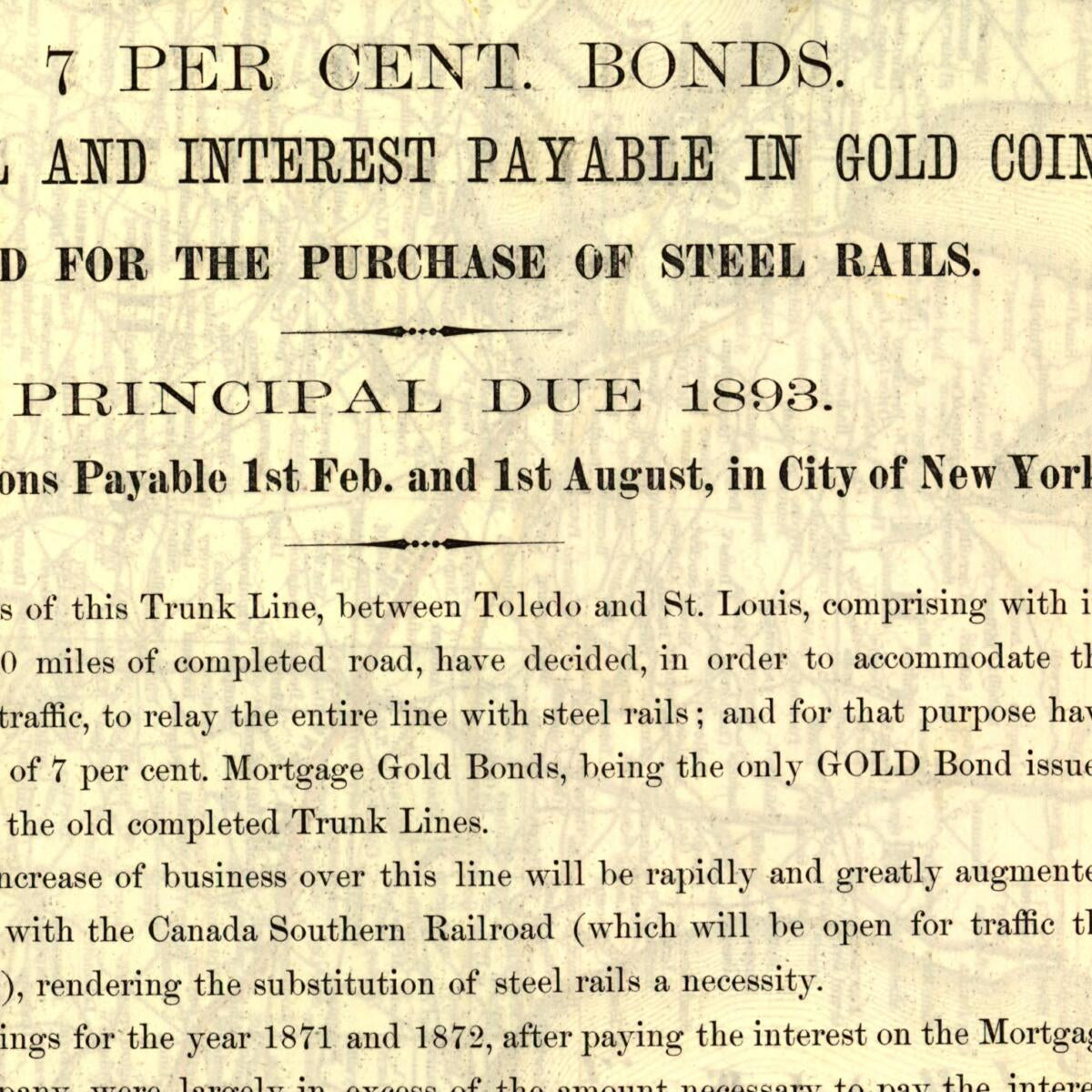 This old map of Map Showing the Line of the Toledo, Wabash, & Western Railway Company and Its Connections from 1873 was created by  G.W. & C.B. Colton & Co, Wabash Toledo in 1873