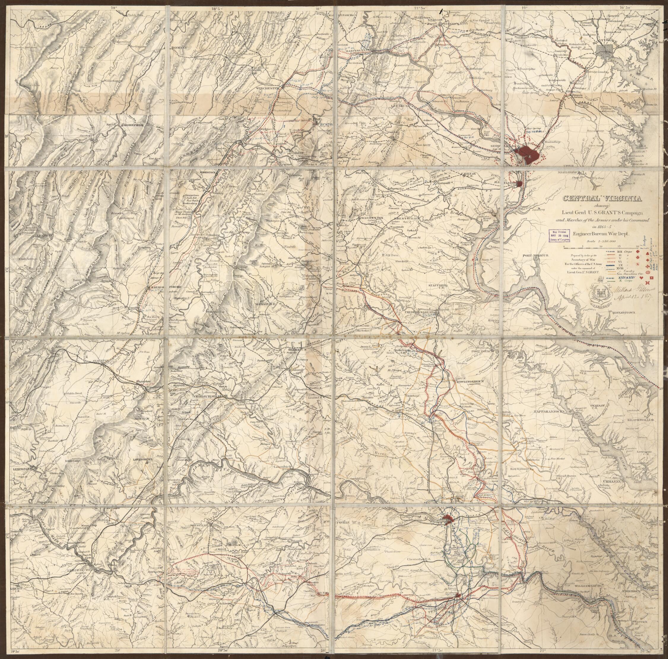 This old map of 65 from 1865 was created by Millard Fillmore, United States. Army. Corps of Engineers in 1865