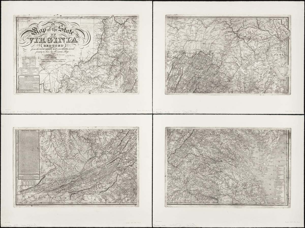 A Map of the State of Virginia, Reduced From the Nine Sheet Map of the State In Conformity to Law in 1859 by Relic Map Company