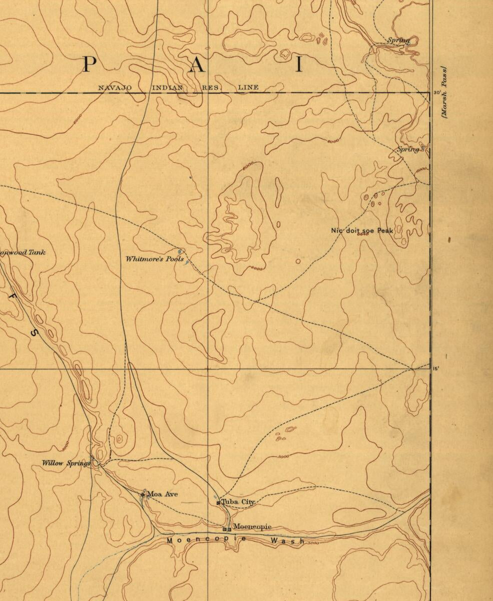 This old map of Arizona from 1891 was created by  Geological Survey (U.S.) in 1891