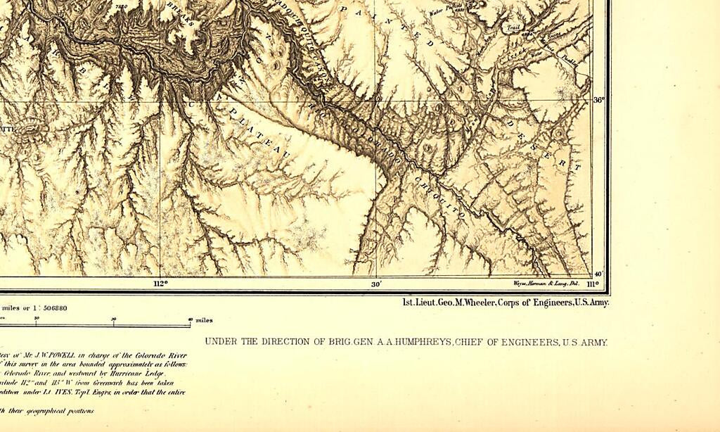 This old map of Parts of Northern and North Western Arizona and Southern Utah from 1873 was created by  Geological Survey (U.S.) in 1873
