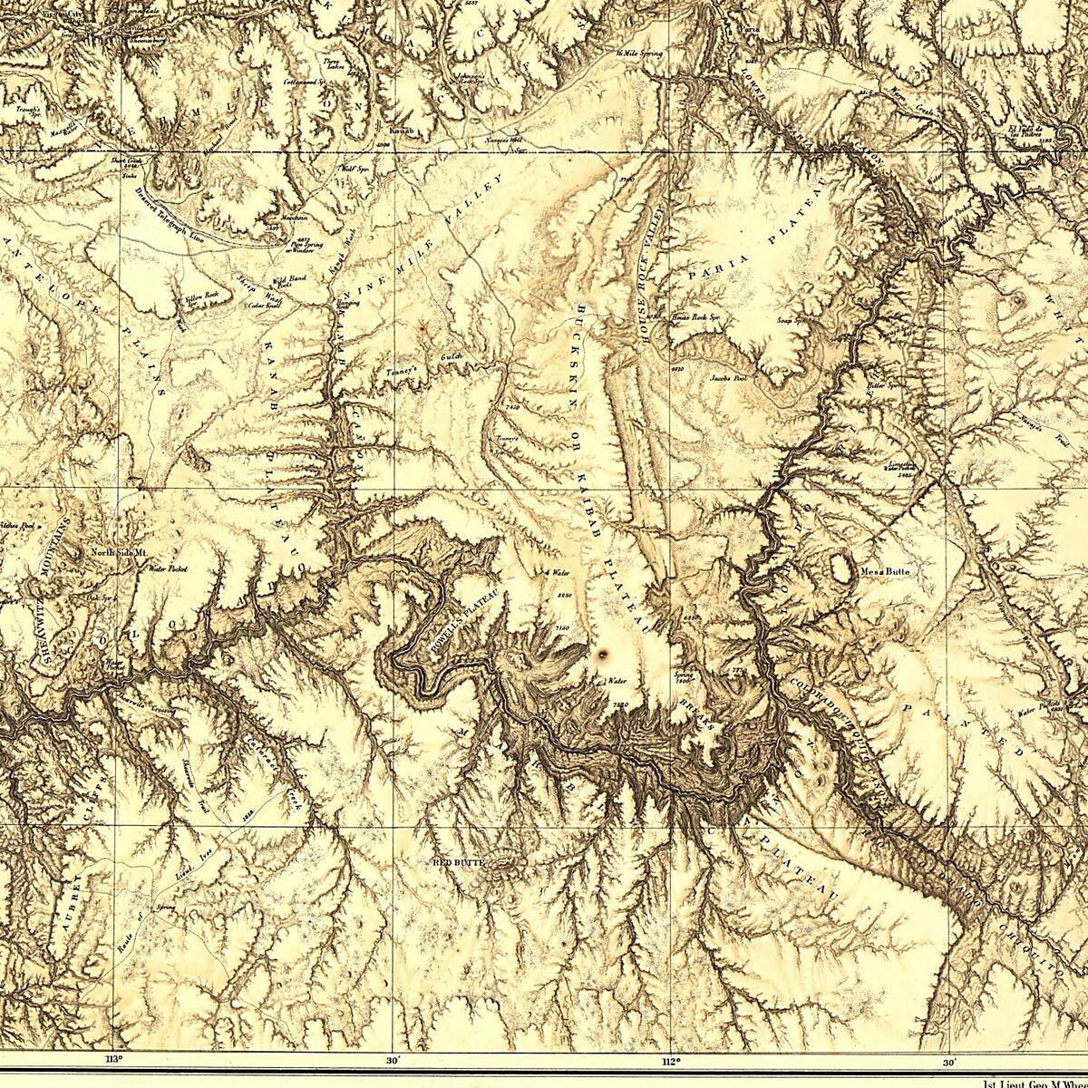 This old map of Parts of Northern and North Western Arizona and Southern Utah from 1873 was created by  Geological Survey (U.S.) in 1873