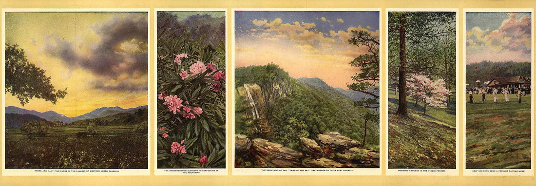 This old map of Land of the Sky : North Carolina from 1917 was created by Southern Railway (U.S.) in 1917