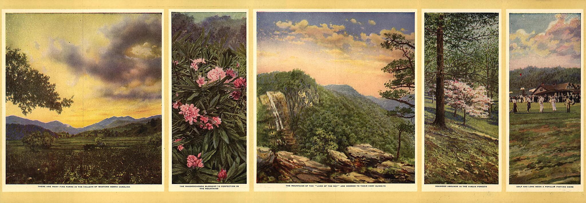 This old map of Land of the Sky : North Carolina from 1917 was created by Southern Railway (U.S.) in 1917